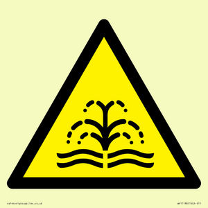 W516 Warning: fountain/water plume